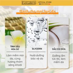 Sữa Dưỡng Thể Evoluderm Dưỡng Ẩm Dưỡng Sáng Mịn Màng Toàn Thân 500ml (QT)