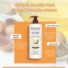Sữa Dưỡng Thể Evoluderm Dưỡng Ẩm Dưỡng Sáng Mịn Màng Toàn Thân 500ml (QT)
