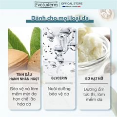 Sữa Tắm Không Sulfate Evoluderm shower nuôi dưỡng da mịn màng 100ml (đa dạng mùi hương)