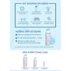 Bộ 2 Chai Xịt khoáng dưỡng ẩm, làm dịu và bảo vệ da Evoluderm Atomiseur Eau Pure 150mlx2