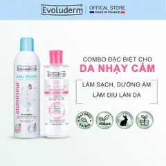COMBO Xịt khoáng Evoluderm 400ml và Nước tẩy trang 250ml