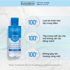 Nước Tẩy Trang 2 Lớp Dành Cho Mắt và Môi Evoluderm Waterproof Eye Make-Up Remover 150ml