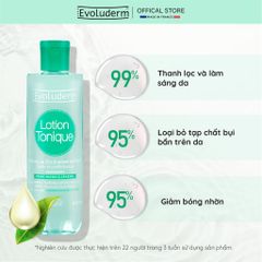 Bộ Xịt Khoáng Evoluderm dưỡng ẩm cấp nước 400ml và Nước Hoa Hồng cho da hỗn hợp dầu mụn 250ml