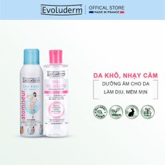 COMBO Xịt khoáng Evoluderm 150ml và Nước tẩy trang sạch sâu, dưỡng ẩm Evoluderm 250ml