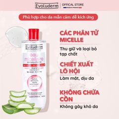 COMBO Xịt khoáng Evoluderm 150ml và Nước tẩy trang sạch sâu, dưỡng ẩm Evoluderm 250ml