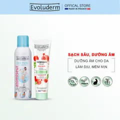 COMBO Xịt khoáng Evoluderm 150ml và Tẩy tế bào chết chiết xuất hương Lựu cho da mặt Evoluderm 150ml