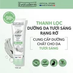 [HSD:10.26] Mặt nạ đất sét ngừa mụn sáng da giảm bã nhờn hiệu quả Evoluderm clay mask Purifying 150ml