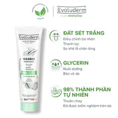 [HSD:10.26] Mặt nạ đất sét ngừa mụn sáng da giảm bã nhờn hiệu quả Evoluderm clay mask Purifying 150ml