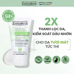 [Evoluderm] Kem dưỡng ẩm ban ngày EVOLUDERM MOISTURIZING DAY CARE da thường, hỗn hợp 50ml