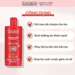 Dầu gội dành cho tóc nhuộm và dễ hư tổn Shampooing Evoluderm 400ml