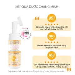 Sữa rửa mặt tạo bọt Micellar EVOLUDERM VITAMIN C MICELLAR FOAM giúp làm sạch bụi bẩn trên da 150ml