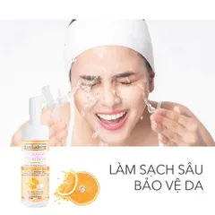 Sữa rửa mặt tạo bọt Micellar EVOLUDERM VITAMIN C MICELLAR FOAM giúp làm sạch bụi bẩn trên da 150ml
