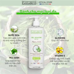 Gel Tắm DETOX SHOWER GEL COCONUT WATER & GREEN TEA EXTRACT MOISTURIZES* & REFRESHES 500ml 1
