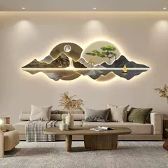Tranh Phong Cảnh Sang Trọng Có Đèn LED Treo Tường GD04