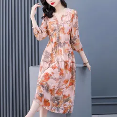 Đầm Voan Hoa Dạo Biển Quyến Rũ Cho Nữ VH62