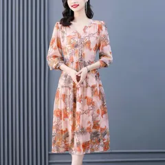 Đầm Voan Hoa Dạo Biển Quyến Rũ Cho Nữ VH62