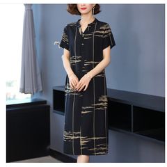 Đầm Hoa Cotton Mùa Hè Mềm Mát Cho Mẹ VH11