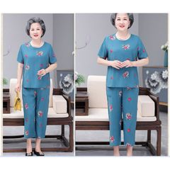 (THANH LÝ) Bộ Đồ Mặc Nhà Cotton Lụa Mềm Mát Cho Bà Cho Mẹ AB14