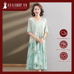 (THANH LÝ LẺ SIZE) Đầm Voan Thanh Lịch Cho Mẹ VH104
