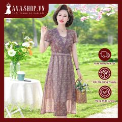 (THANH LÝ) Đầm Hoa Giản Dị Cho Mẹ VH12