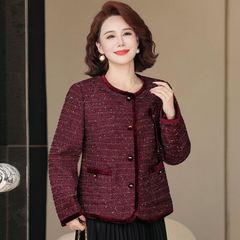 Áo Khoác Dạ Xuân Thu Lịch Sự Trẻ Trung Cho Nữ Trung Niên AD64