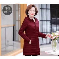(CÓ MŨ) Áo Khoác Phao Lông Vũ Dáng Vừa Mỏng Nhẹ Thanh Lịch AK155