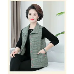 Áo Khoác Dạ Ghi Lê Cho Mẹ AD19