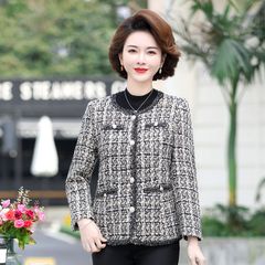 Áo Khoác Dạ Tweed Mùa Xuân Cho Mẹ Lịch Sự AD35