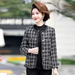 Áo Khoác Dạ Tweed Mùa Xuân Cho Mẹ Lịch Sự AD35