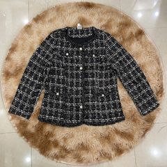 Áo Khoác Dạ Tweed Mùa Xuân Cho Mẹ Lịch Sự AD35