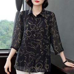(THANH LÝ) Áo Sơ Mi Họa Tiết Trung Niên Sang Trọng SM61