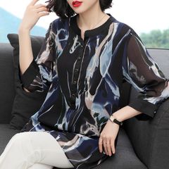 (THANH LÝ) Áo Sơ Mi Họa Tiết Trung Niên Sang Trọng SM61