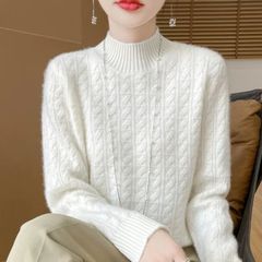Áo Len Nữ Cashmere Dệt Kim Dày Dặn Thu Đông Cho Nữ AL121