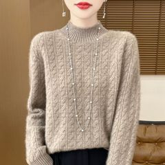 Áo Len Nữ Cashmere Dệt Kim Dày Dặn Thu Đông Cho Nữ AL121