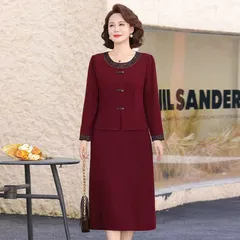 Đầm Dài Tay Thời Trang Thu Đông Thanh Lịch Cho Nữ Trung Niên VH71