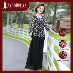 Bộ Đồ Hoa Trung Niên Sang Trọng AB47