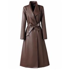 Áo Khoác Da Nữ Dáng Dài Kiểu Mới Phong Cách Châu Âu Sang Trọng KD01