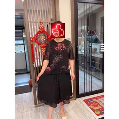 Bộ Đồ Mùa Hè Voan Tay Ngắn Cho Mẹ AB91