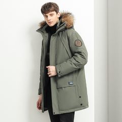 Áo Khoác Nam Cổ Lông Mùa Đông Dày Phong Cách Hàn Quốc AK23