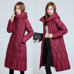 Áo Khoác Phao Cotton Dáng Dài Trùm Đầu Màu Trơn Cho Nữ AK142