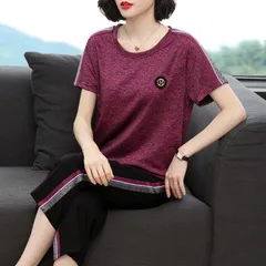 Bộ Đồ Thun Cotton Trung Niên Mềm Đẹp AB24