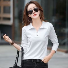 Áo Thun Cotton Dài Tay Lịch Sự Cho Nữ SM97