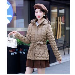 Áo Khoác Phao Cotton Dáng Ngắn Trùm Đầu AK37