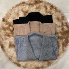 Áo Khoác Len Cardigan Dệt Kim Dài Phong Cách Hàn Quốc Cho Nữ AL111