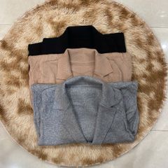 Áo Khoác Len Cardigan Dệt Kim Dài Phong Cách Hàn Quốc Cho Nữ AL111