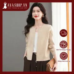 Áo Len Cardigan Khoác Ngoài Dáng Rộng Dày Dặn Thu Đông Cho Nữ AL118