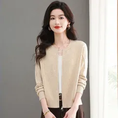 Áo Len Cardigan Khoác Ngoài Dáng Rộng Dày Dặn Thu Đông Cho Nữ AL118