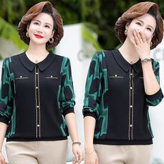 Áo Thun Dài Tay Thu Đông Lịch Sự Trung Niên SM89