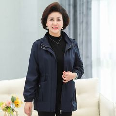 Áo Khoác Gió Mùa Xuân Mũ Trùm Đầu Cho Mẹ Trung Niên AK33
