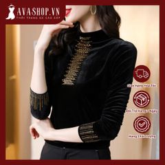 Áo Thun Dài Tay Nhung Danh Cho Nữ AL103